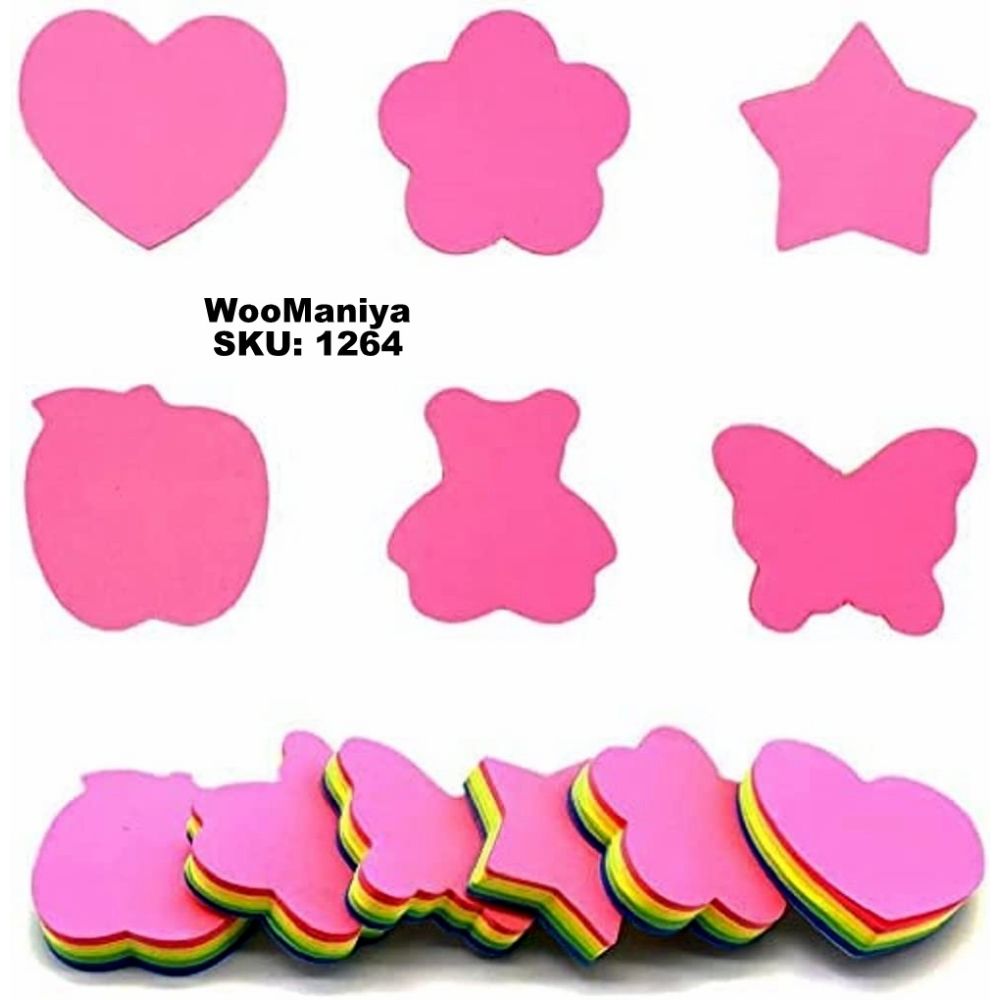 Sticky Pad 3x3, Mix Color(Shape Cut) 100 SHEETS	Opp Pkg