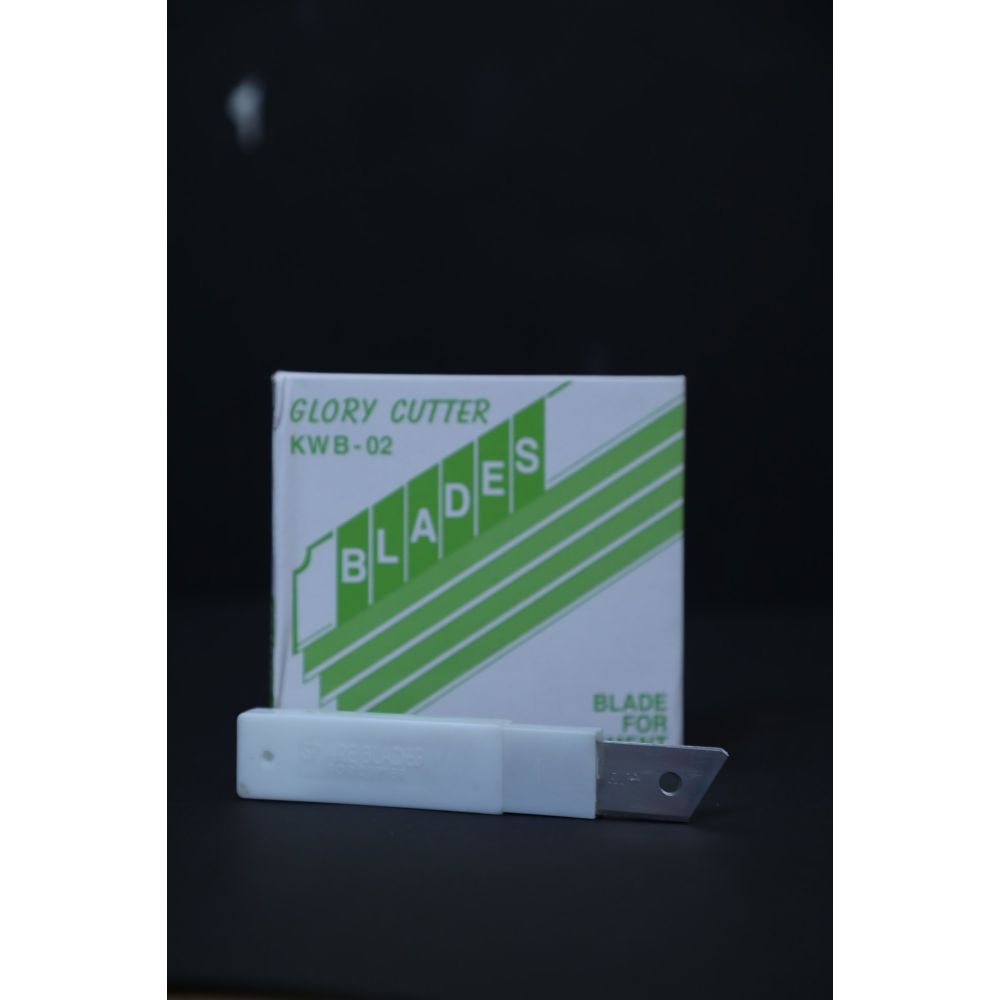 18mm Cutter Blade	Glory Cutter KWB-02 Box Pkg