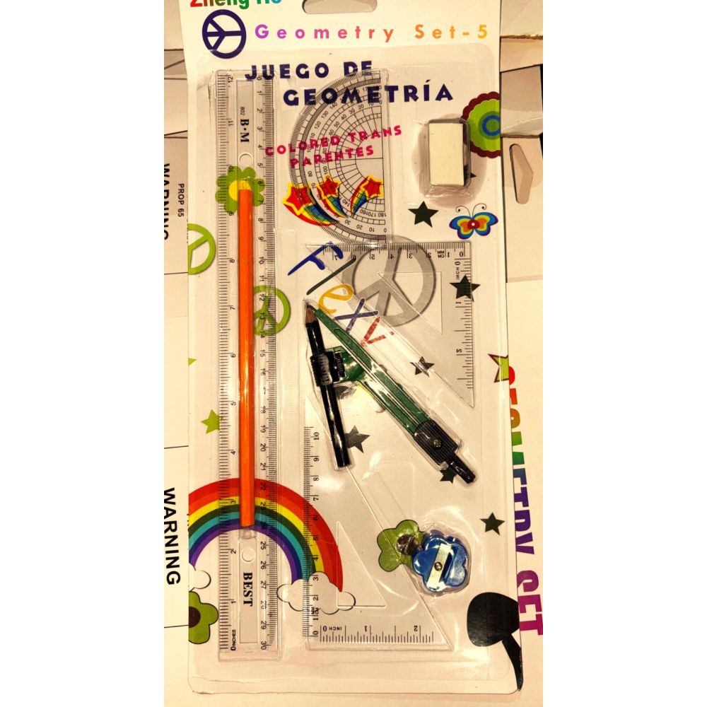 Geometry Set	No.5 1921 Blister Pkg