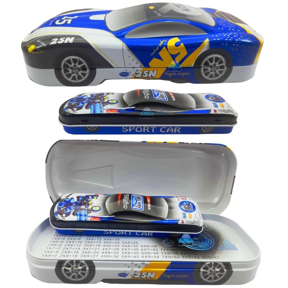 Metal Pencil Box Car Combo Medium 8331 Opp Pkg