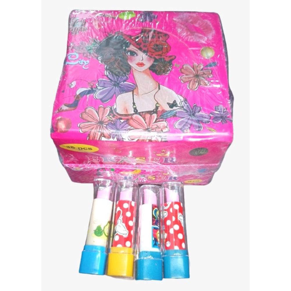 Lipstick Eraser Cartoon Image Box Pkg