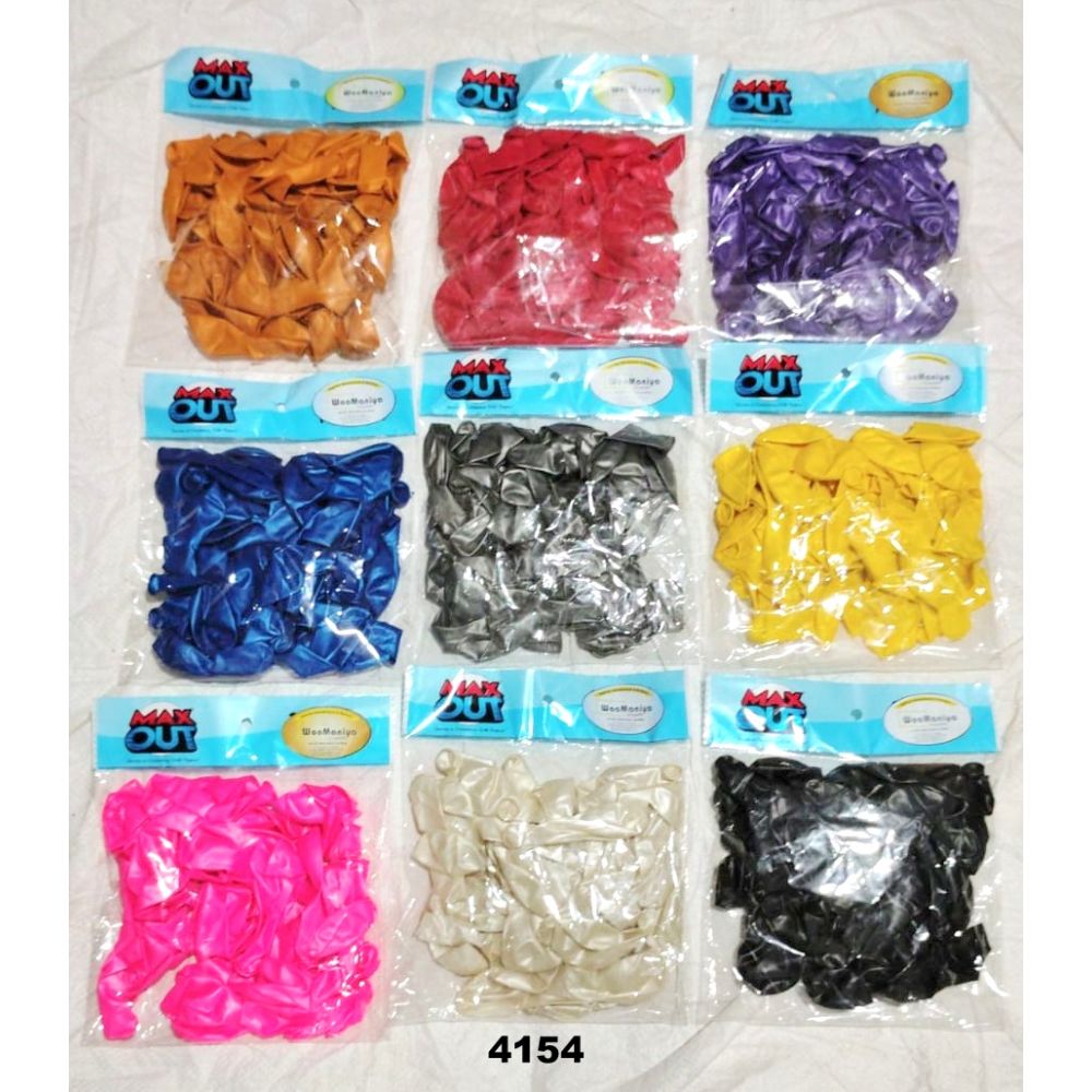 Metallic Balloon 4 Inch_Mix Colour 50PCS Opp Pkg