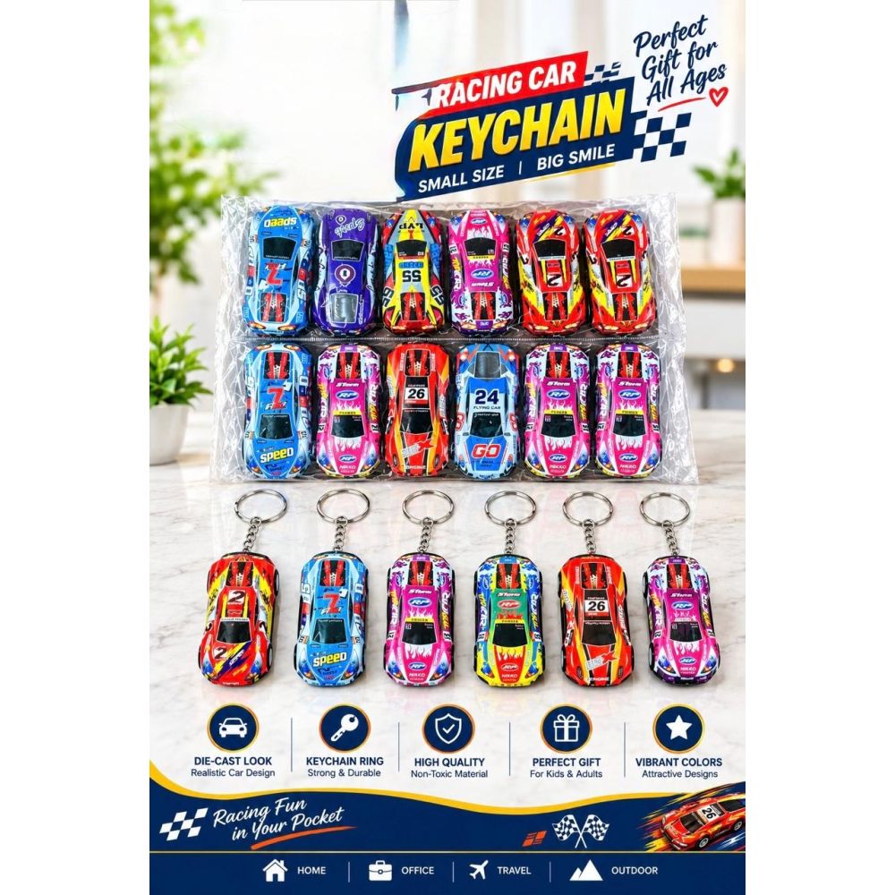 Racing Car Keychains_Assorted Dgn_Opp Pkg