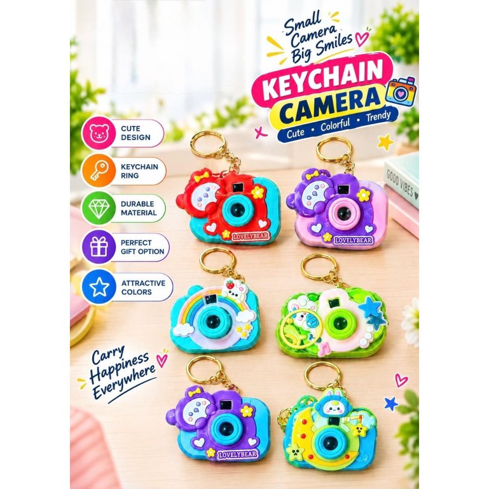 Project Camera Keychains_Assorted Colour_Opp Pkg